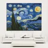 Canvas Paintings Vincent Van Gogh Starry Sky Famous Art Reproduction Home Decoration Prints Poster Wall Art Unframed305p