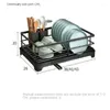 Küche Lagerung Dish Drain Rack Geschirr Abtropffläche Utensilien Racks Mit Korb Handtuch Schüssel Organizer Hause Zubehör