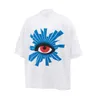 Camiseta de manga corta para hombre y mujer, camiseta holgada de manga corta con ojos estampados 3d clásicos de Truth Eye, tendencia de diseñador, HG08