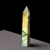 Labradorite Moonstone Quartz Crystal Stone Rhinestone Point Healing Hexagonal Wand Size Randomly send215K