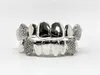 Hot Sell Custom Made Teeth Sterling Diamond Moissanite Mens Iced Out Grillz tillgängligt till grossistpriset