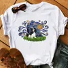 Kadın T-Shirt Yaz 2024 Sevimli Cavalier King Charles Baskılı Tshirt Kadın Arkadaşları Hediye Tişört Femme Beyaz T Shirt Özel Tshirts Toptan L24312