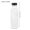 Water Bottles 15pcs Juice Empty Beverage Containers Plastic With Lids For Milk Clear Bulk Jars