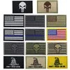 Bundle 100 pieces USA Flag Patch Thin Blue Line Tactical American Military Morale Patches Set for clothes with hook&loop278f