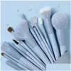 Herramientas de pinceles de maquillaje Xixia Series 12Pcsadd Bag Livid Support Personalización Drop Delivery Salud Accesorios de belleza Otdwa