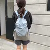 Hbp não-marca coreano náilon leve mochila ganso fita amarela alça de ombro senhora grande capacidade estudante moda mochila