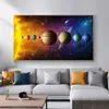 Zonnestelsel Foto Nebula Space Universe Posters en Prints Wetenschap Canvas Schilderij Wall Art voor Woonkamer Decor Cuadros284n