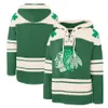 2024 St. Patrick's Day Pullover Blue Jersey Custom dowolne nazwisko dowolne numerem zszywane bluzy sweter sportowy