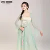 Scena noszona super nieśmiertelne kostium tańca klasycznego płynące kobiety starożytne chińskie hanfu