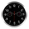 Em 1 relógio de parede de quartzo silencioso movimento silencioso higrômetro sem tique-taque decoração de arte para casa Clocks253r