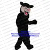 Mascot Costumes długie futro Felis siestris cat czarna pantera lamparta ułaskawienie kostium Mascot Ceremonial Comedy Performance ZX522