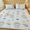 Other Bedding Supplies Home Printed Thai Latex Filing Summer Sleeping Mat with Sheets Air-Permeable Cool Ice Silk Quilted Bed Mat Elastic Band Bed Mats