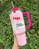 Mugs sell well 1 1 Same THE QUENCHER H2.0 TUMBLER 40 OZ 4 HRS HOT 7 HRS COLD 20 HRS ICED cups 304 swig wine cup portable cup summer portable cup Flamingo L240312
