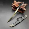 Keychains Lanyards Mini Sword With Sheath China Ancient Sword Keychain Zinc Alloy Tang Hengdao Han Sword Weapon Model Keyring Cosplay Accessories LDD240312