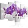Modern oljemålning på duk abstrakt blommor heminredning orkidéblommor dekorativ oljemålning på duk väggkonst blomma bild201j