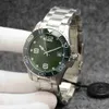 AA 41mm Conquest Mens Watches Automatic Mechanical Movement Stainless Bracelet Concas Ceramic Bezel with Hydroconquest Hardlex Glass Markings Green Dial 3117