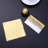 Other Arts And Crafts 300pcs 10 X 10cm Thickening Gold Chocolate Wrapping Tin Foil Paper Candy Aluminum Embossing266u