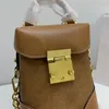 Designer-Tasche, klassische Presbyopie, voller Druck, Schnappverschluss, abnehmbarer, verstellbarer Schultergurt, modisch, lässig, Joker-Lederhand-Bill-Schulter-Umhängetaschen.