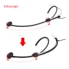 Microfoons iiimymische zwarte concert pro condensor headset microfoon voor shure draadloze bodypack -zender mini 4pin xlr ta4f connector