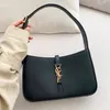 Tasarımcı Çanta LE5A7 Hobo Çanta Undergrob Torba Omuz Çantası Kadın Deri Çanta YS - LOULOU Timsah Baskı Çanta Siyah Satchel Bag