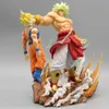 Figure di cartoni animati Tute da donna Anime Broli Vs Goku Super Saiyan Broly Fullpower Gk Toy Figure per la raccolta di regali 240311