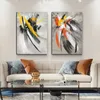 Linha colorida cartazes e impressões imagem abstrata pintura em tela arte da parede para sala de estar decoração casa sem moldura3055