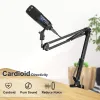 Microfones USB Microphone Studio Streaming Video Condenser Microphone For PC Computer Recording Podcasting Gaming Singing Karaoke Mikrofon