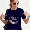 Kvinnors t-shirt franska kvinnor Bachelorette Hen Party Evjf Future Bride Tops Team Bride T-shirt Flower Crown Tees Women Bridal Wedding Clothing L24312