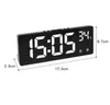 Andere klokken Accessoires Spraakbediening Digitale wekker Temperatuur Dubbel alarm Snooze Desktop Tafelklok Nachtmodus 12/24H LED-klok Horloge BureauklokL2403