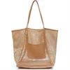 New Beach Mesh Bag Single Shoulder Carrying Bag for Men and Women to Carry Store Wash Swim Clothes When Going Out 240312