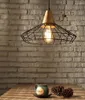 Lampade a sospensione Loft Industriale Luci vintage Bar Cucina Decorazione domestica E27 Edison Lampade Lampada a gabbia per uccelli