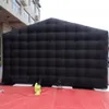 Anpassad design 9mlx9mwx4,5 mh (30x30x15ft) Uppblåsbar fullt svart tält för evenemangsreklamdekoration Blow Up Move Hall Camping Canopy