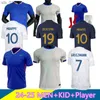 Fani Tops 24/25 Euro Cup francuskie koszulki piłkarskie koszulki piłkarskie Coman Kante Foot Equipe Maillots Griezmann Kids Women Player Football Shirth240312