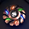 Lichtgevende Schedel Fidget Spinner Speelgoed EDC Regenboog Metaal Hoogwaardig Antistress Licht Vingers Vingertop Gyroscoop Speelgoed voor kinderen Volwassenen 240301