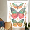 Tapestries Butterfly Tapestry Mushroom Botanical Eesthetic Floral Boho Wall Hanging For Room