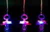 Light Up Pacifier Nipple Whistle Necklace Colorful Flash Led Whistle Stag Hen Party Sports Cheering Glow Props outdoor survival to1199888