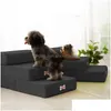 Letti per gatti Mobili Roba Rampe per cani Rete traspirante Pieghevole imbottita Scale per animali domestici Rampa per letto staccabile 2 gradini Robusta costruzione4919478 Dhrft