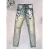 Jeans Paars Designer Maat Heren Dames Purples Merk Jeans Rechte Broeken Streetwear Denim Broek Mode Veelkleurige Punk Broek Heren Hiphop Jeans 469