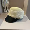 Designer Casquette Hat Luxury Chain Hat Baseball Cap Summer Sun Shading Straw Hat Fashionable Street Hats for Women