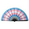 Rainbow Pliage Fans LGBT LGBT Colorful Handd Fan For Women Men Pride Party Decoration Music Festival Events Dance Rave Supplies 11.08