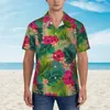 Chemises décontractées pour hommes Chemise d'impression de plage Parfum de l'océan Hawaii Mâle Vintage Blouses Manches courtes Y2K Vêtements personnalisés drôles