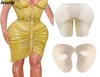 Kadınlar Seksi Şeker Külotu Butt Lifter kalça pedi sahte göt köpük yastıklı külot kadın shapewear s 6xl çıplak siyah renk 3141512