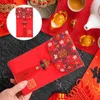 Emballage cadeau Style chinois Xi Caractère Tissu Enveloppe rouge Sacs à main Année Enveloppes Paquet