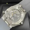 Брендовые тактические часы AP, серия Royal Oak Offshore, диаметр 42 мм, платиновая прецизионная сталь, автоматические механические мужские часы, роскошные часы 15720ST