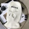 Protetores de orelha bordados personalizados com três furos, capa de máscara facial de ciclismo resistente ao frio, chapéu balaclava de malha quente de outono e inverno, moderno 763533