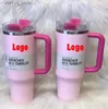 Mugs 40oz Tumblers - Original Cup with - 1 1 Copy - Flamingo Cup. Smoothie och mer iste eller kaffe L240312