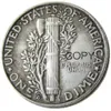 US Mercury Dime 1918 P S D argent plaqué artisanat copie pièces de monnaie matrices en métal usine de fabrication 210p