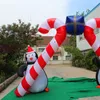 wholesale 6mH (20ft) with blower Inflatable Candy Arch With For 2024 Christmas Stage Event Decor Nightclub