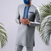 Herren-Trainingsanzüge, Kaftan, rosa Hochzeitsanzug, Taschen, Oberteile, Hosen, afrikanische ethnische traditionelle Kleidung, Outfits, Kaunda-Anzüge, modisches 2-teiliges Set