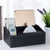 Designer Drawing Box Europeans Style Multifunctional Leather Tissue Box, Tea Table Remote Control Storage Box, Home Living Room Paper Drawer, Hotel Paper